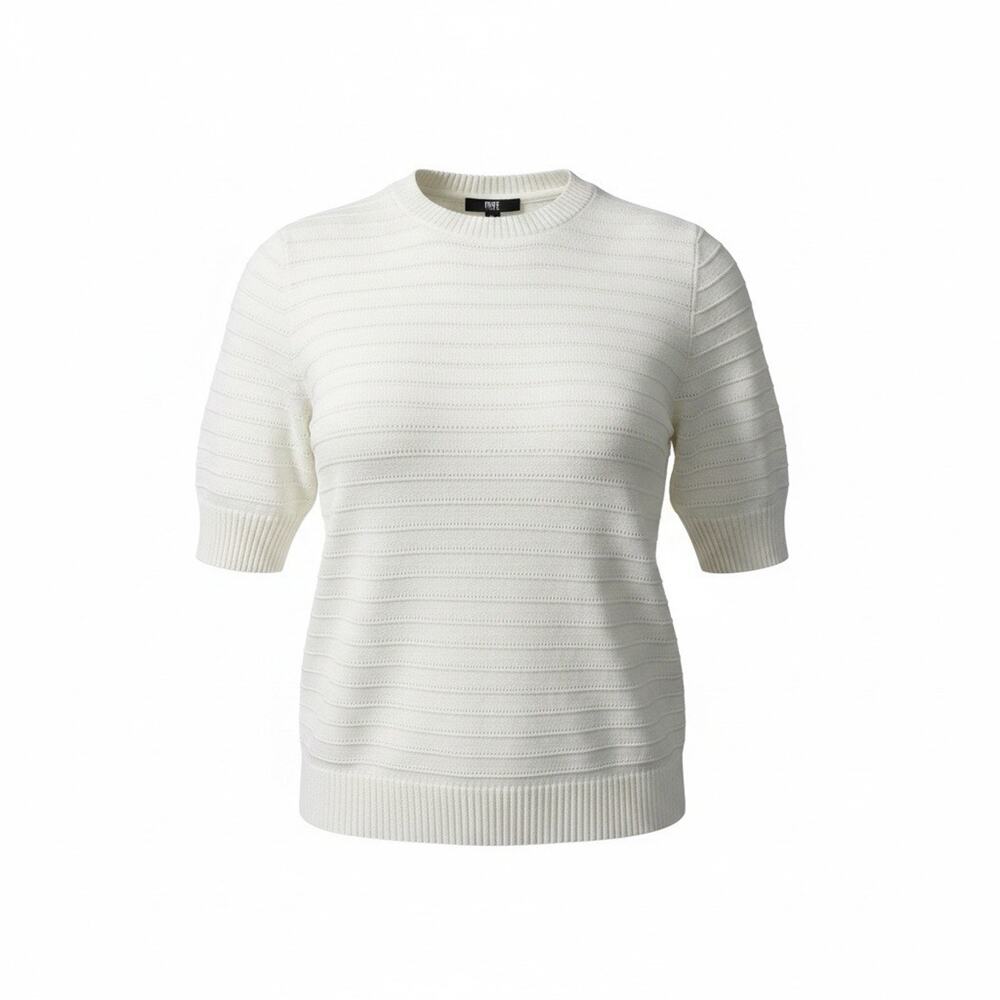 Frye Women's Short Sleeve Sweater Size XL Cream